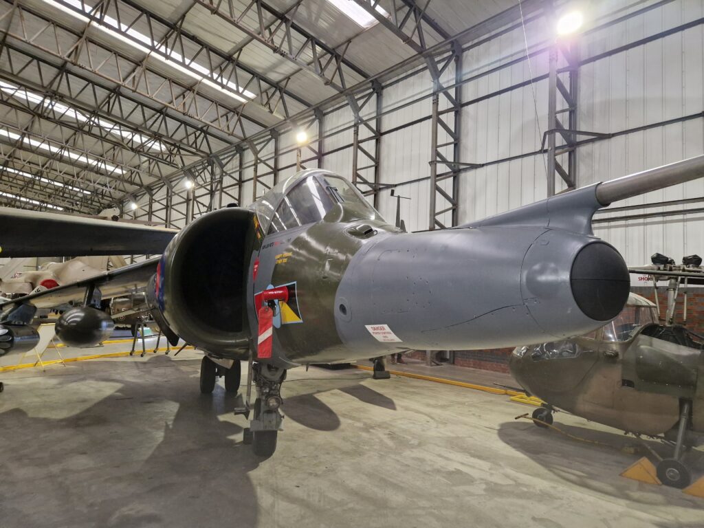 Harrier GR3 in T2 hangar