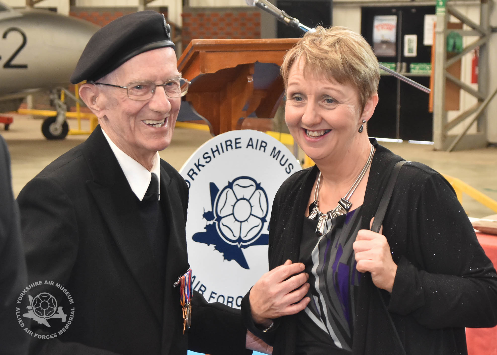 Presentation of the Legion d'Honneur ceremony held at the Yorkshire Air Museum, Elvington, on Sunday 22nd September, 2016. Pictured James Joseph Healy. Picture David Harrison / Yorkshire Air Museum.