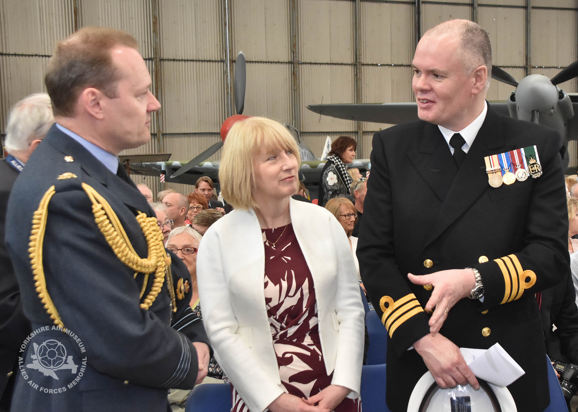 Presentation of the Legion d'Honneur ceremony held at the Yorkshire Air Museum, Elvington, on Sunday 22nd September, 2016. Picture David Harrison / Yorkshire Air Museum.
