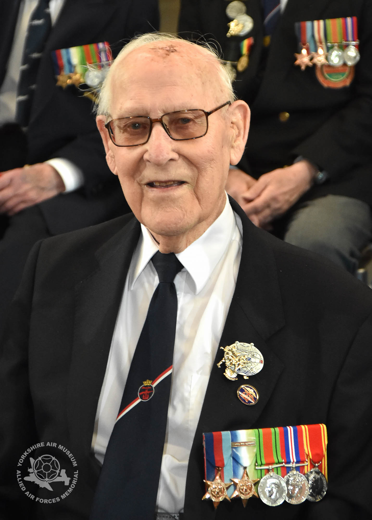 Presentation of the Legion d'Honneur ceremony held at the Yorkshire Air Museum, Elvington, on Sunday 22nd September, 2016. Pictured is Reginald Deighton. Picture David Harrison / Yorkshire Air Museum.