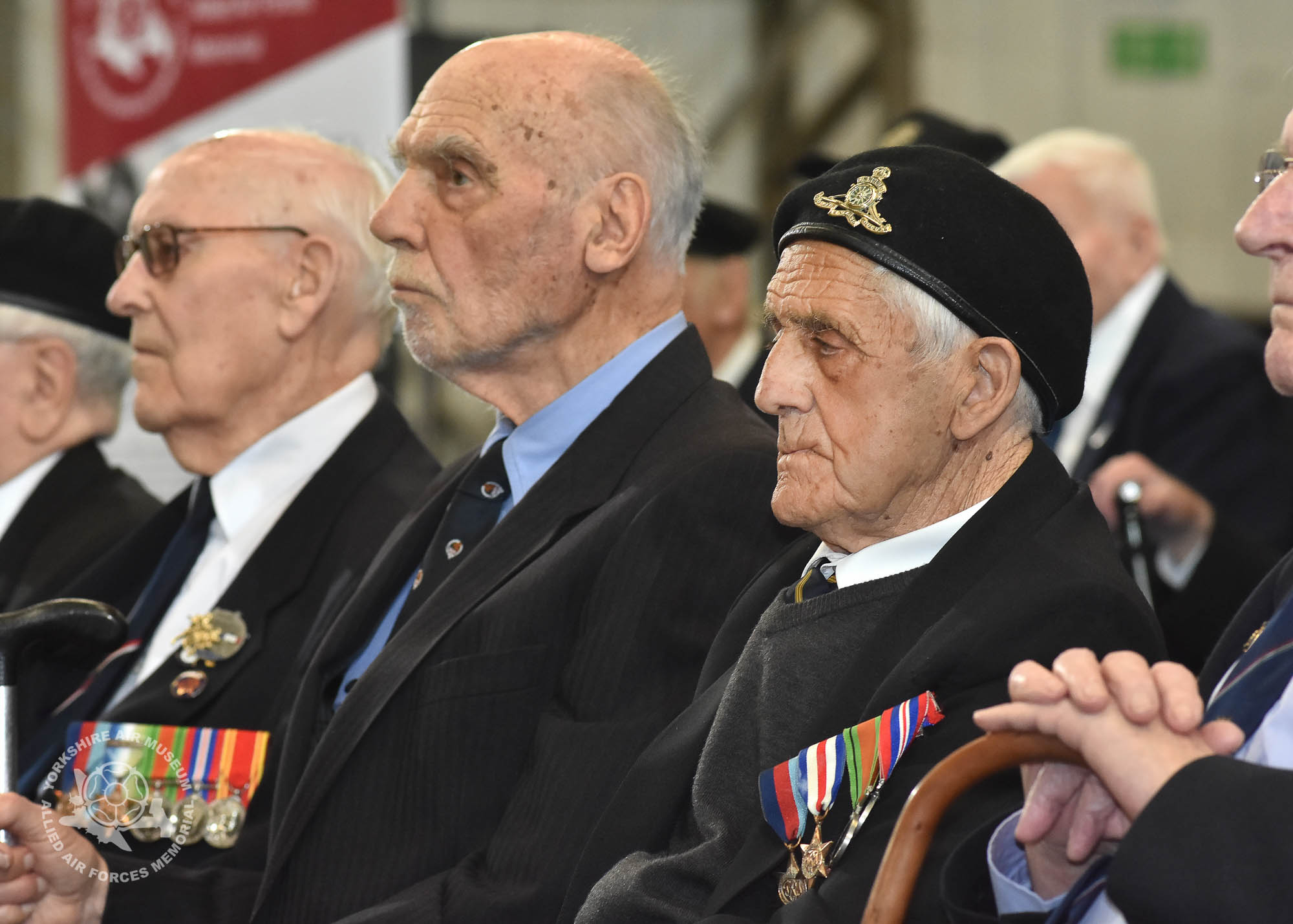 Presentation of the Legion d'Honneur ceremony held at the Yorkshire Air Museum, Elvington, on Sunday 22nd September, 2016. Picture David Harrison / Yorkshire Air Museum.