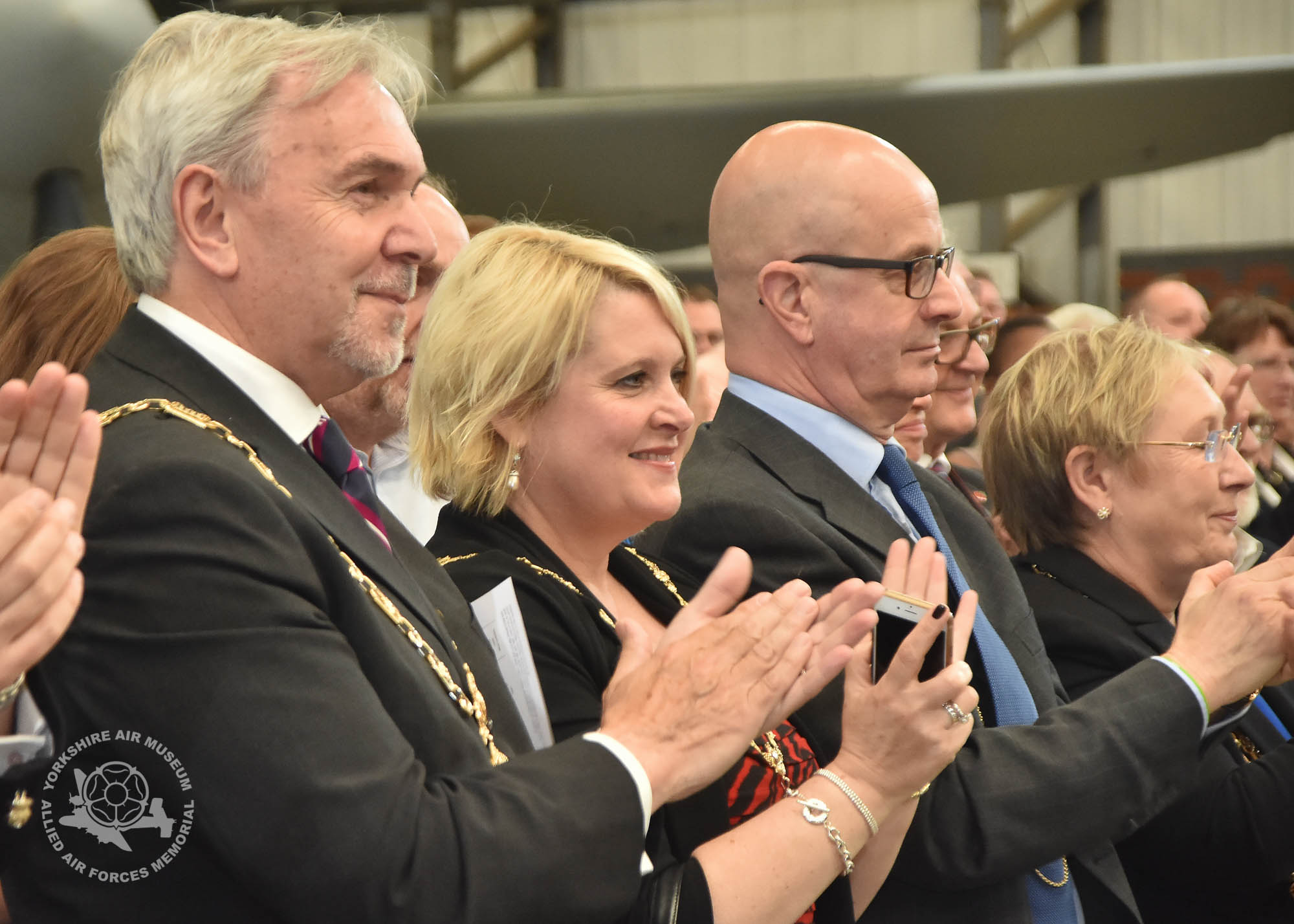 Presentation of the Legion d'Honneur ceremony held at the Yorkshire Air Museum, Elvington, on Sunday 22nd September, 2016. Picture David Harrison / Yorkshire Air Museum.