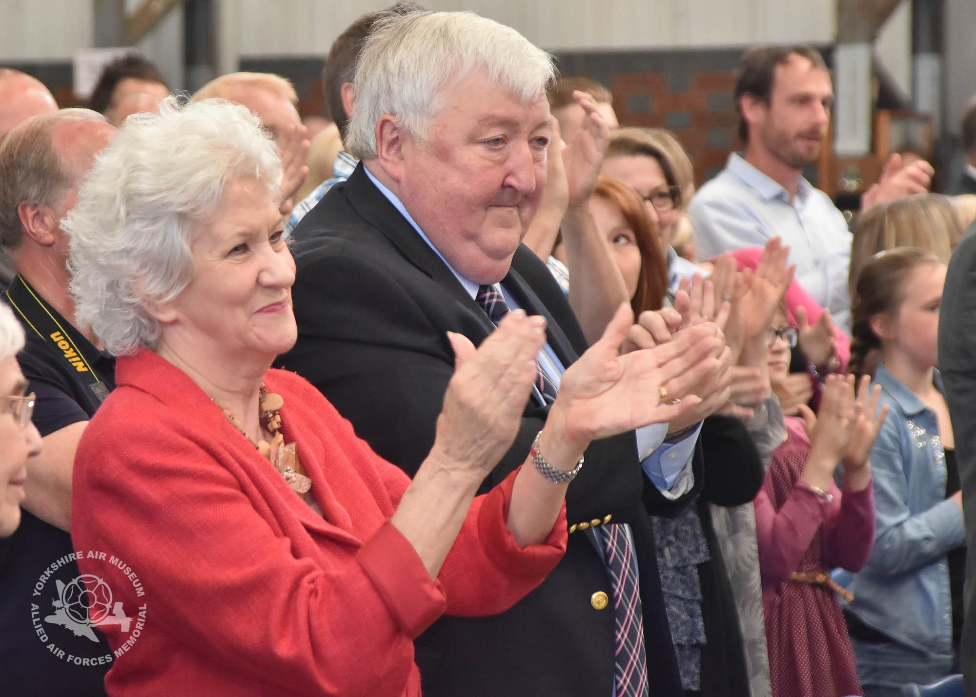 Presentation of the Legion d'Honneur ceremony held at the Yorkshire Air Museum, Elvington, on Sunday 22nd September, 2016. Picture David Harrison / Yorkshire Air Museum.