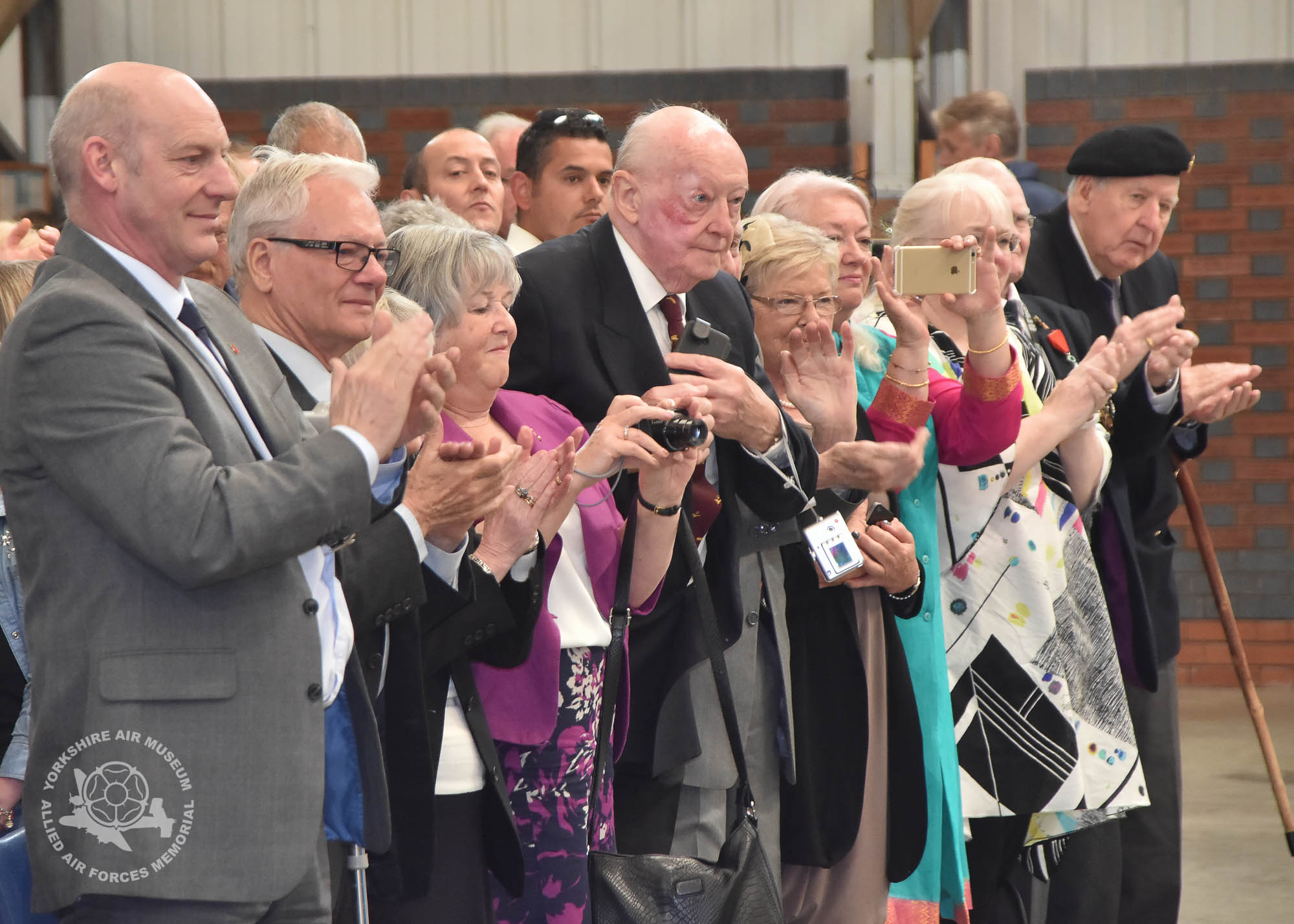 Presentation of the Legion d'Honneur ceremony held at the Yorkshire Air Museum, Elvington, on Sunday 22nd September, 2016. Picture David Harrison / Yorkshire Air Museum.