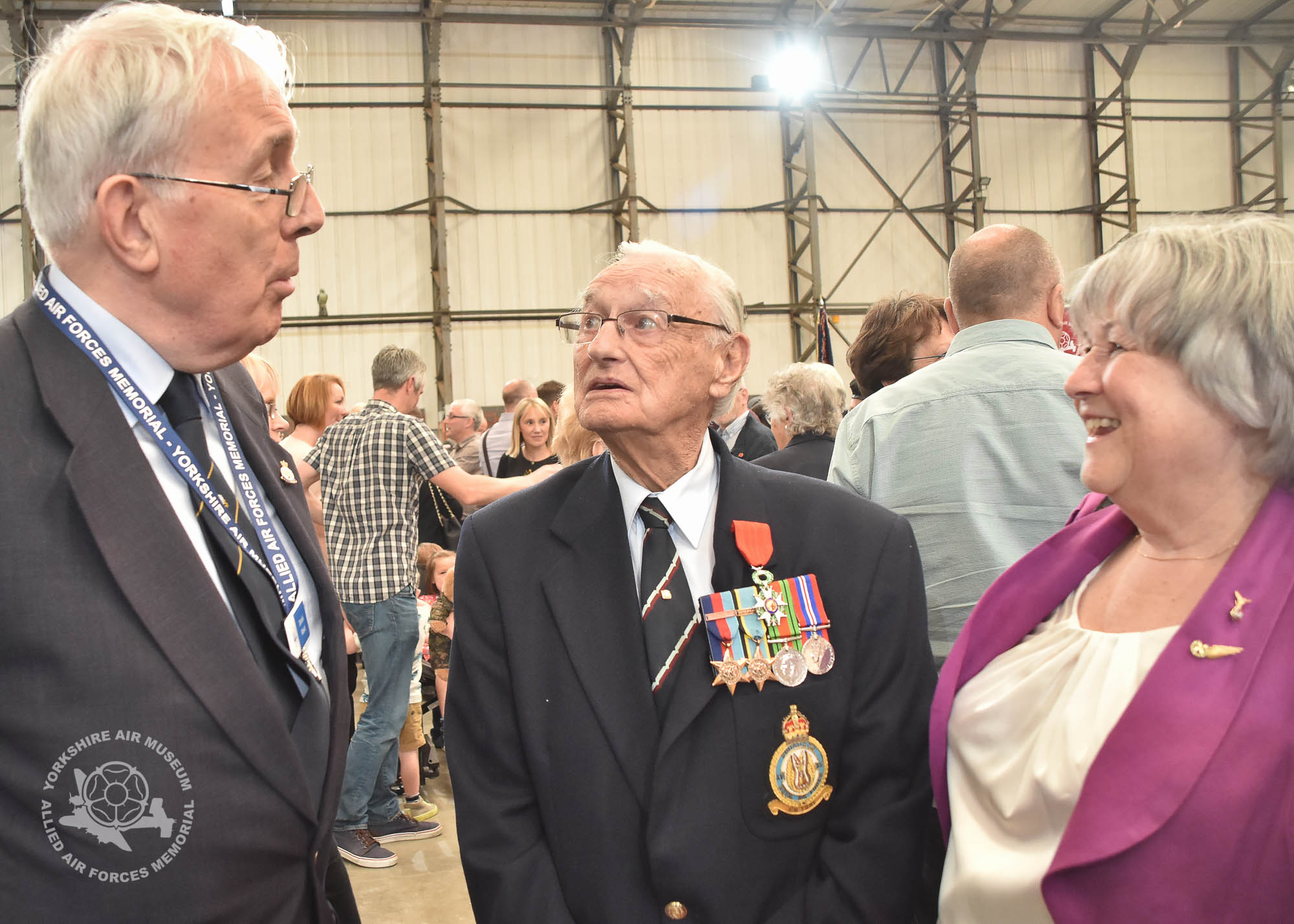 Presentation of the Legion d'Honneur ceremony held at the Yorkshire Air Museum, Elvington, on Sunday 22nd September, 2016. Pictured is Norman Berryman. Picture David Harrison / Yorkshire Air Museum.