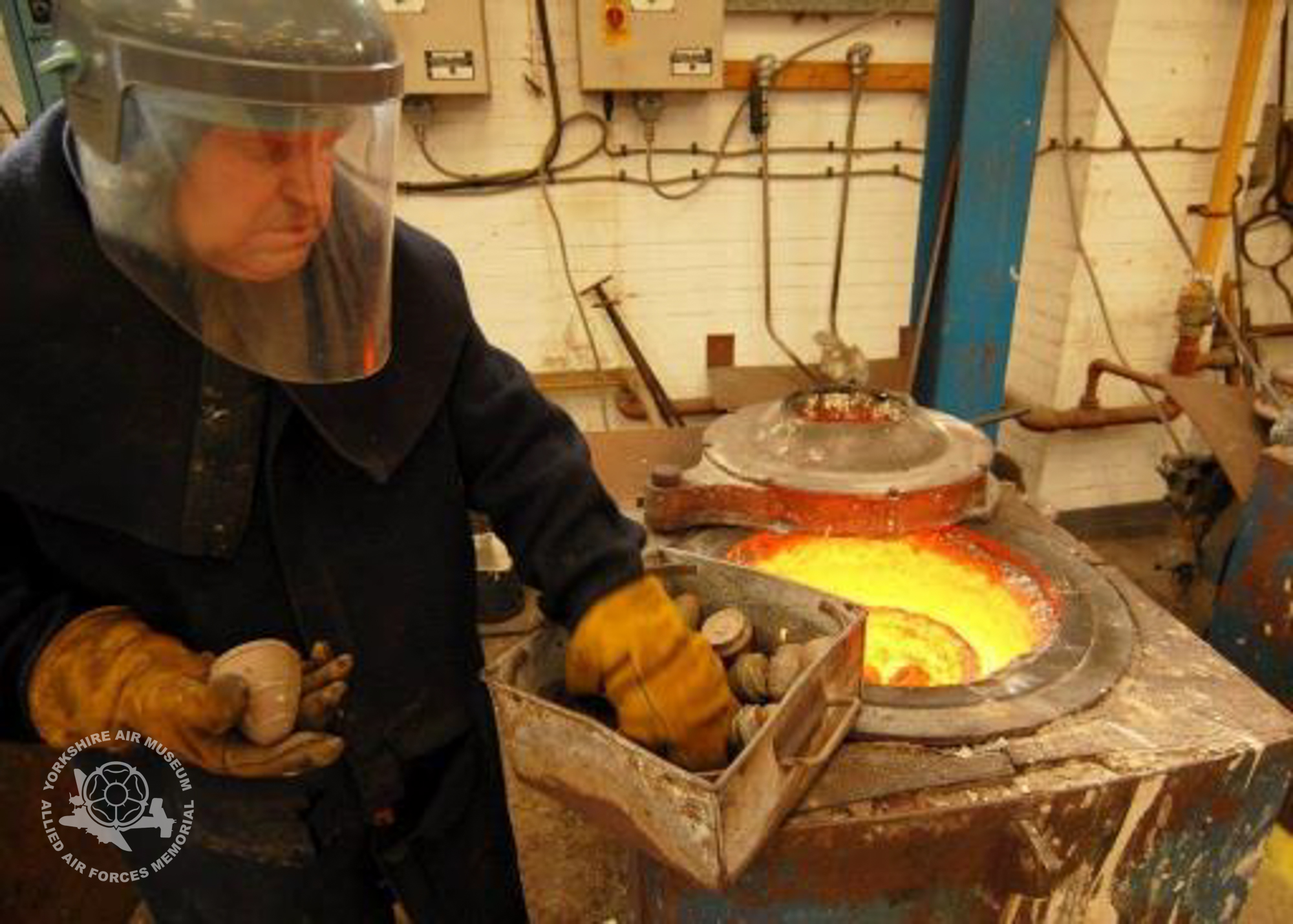 Casting the recovered brass from the Somme front line