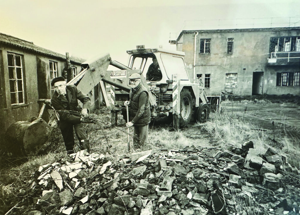 Clearing the site